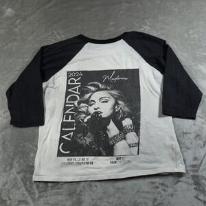 Madonna Tour Shirt Mens Medium Raglan Inglewood Los Angeles Palm Desert 2024
